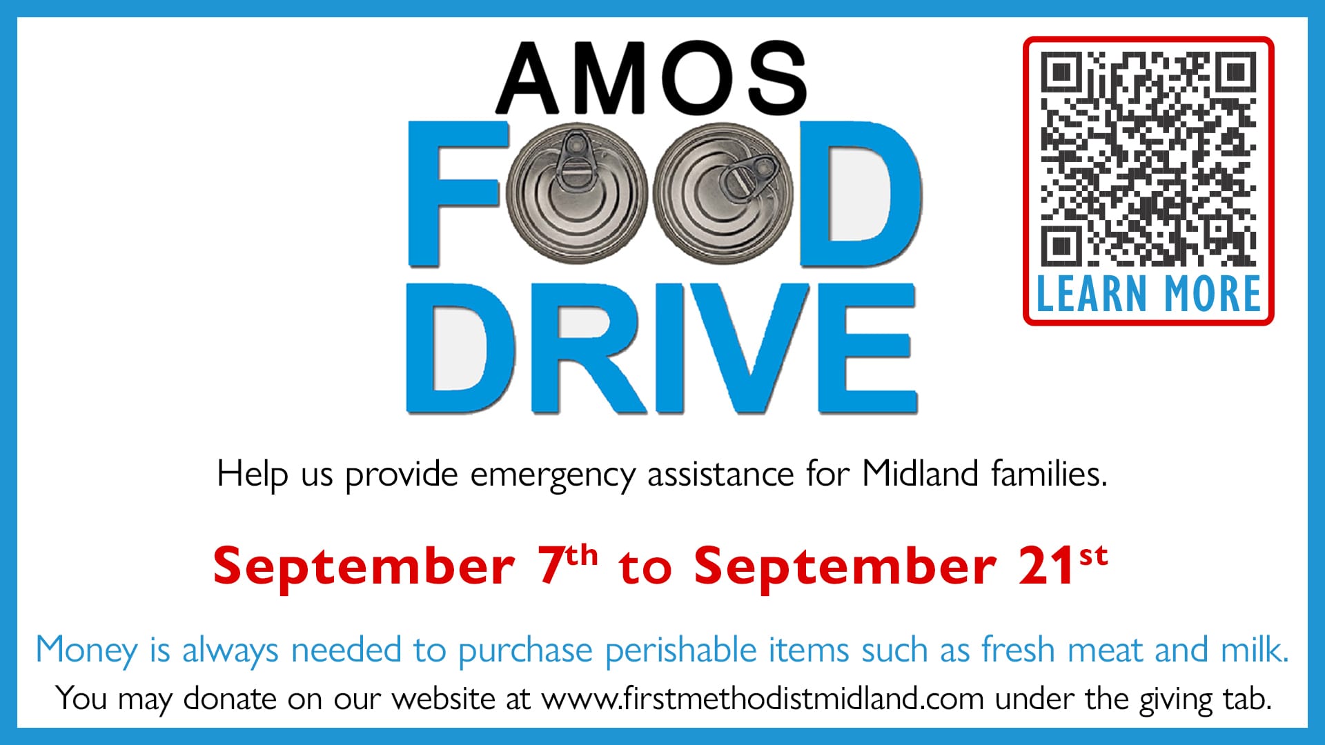 AMOS 2025 Food Drive
