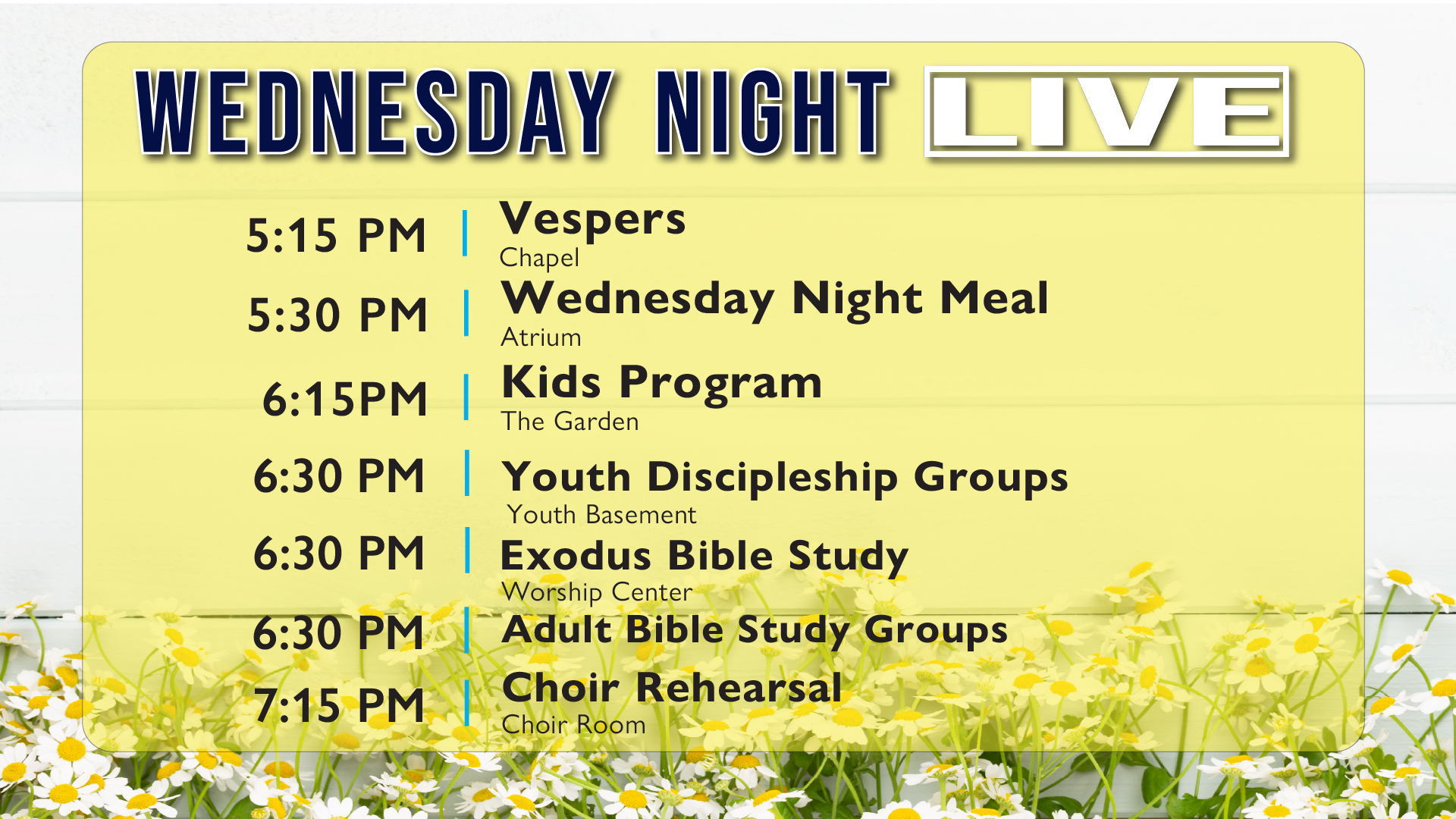 Wednesday Night Live