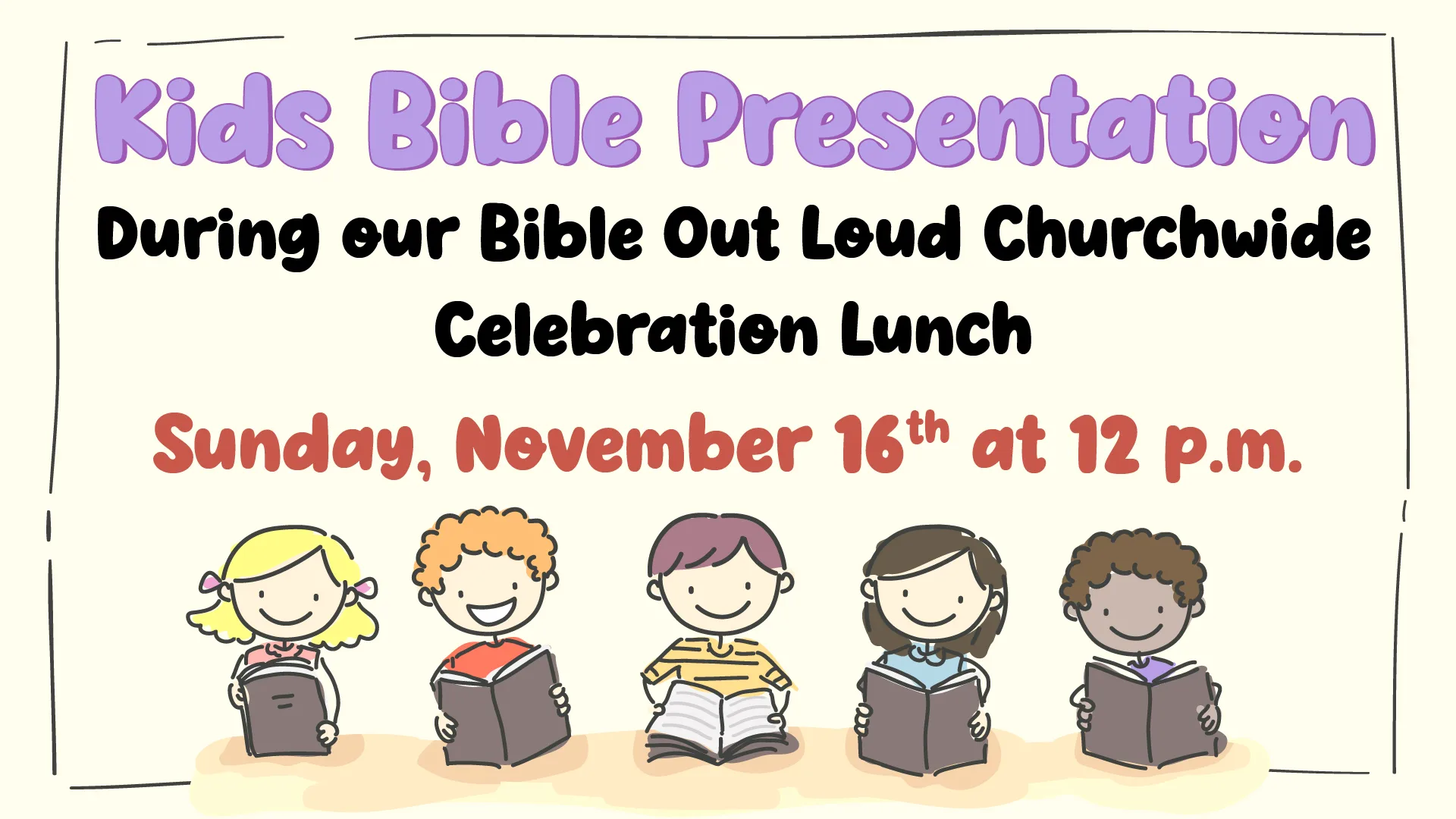 Kids Bible Presentation Graphic