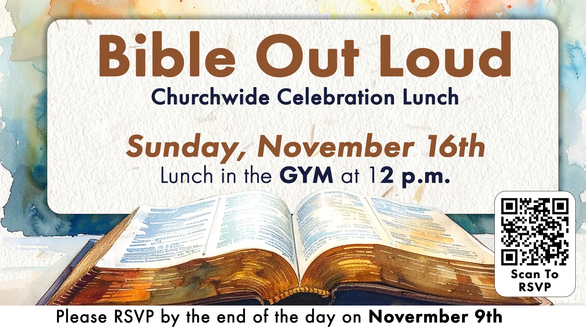 Bible Out Loud Lunch