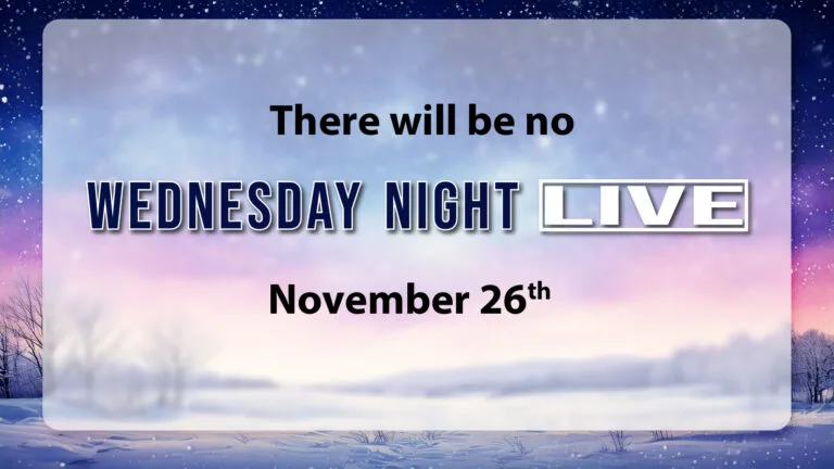 NO WEDNESDAY NIGHT LIVE 11/26