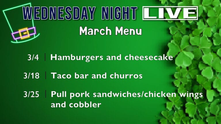 WNL March Menu