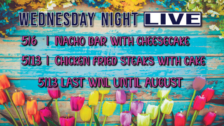 Wednesday Night Live Menu