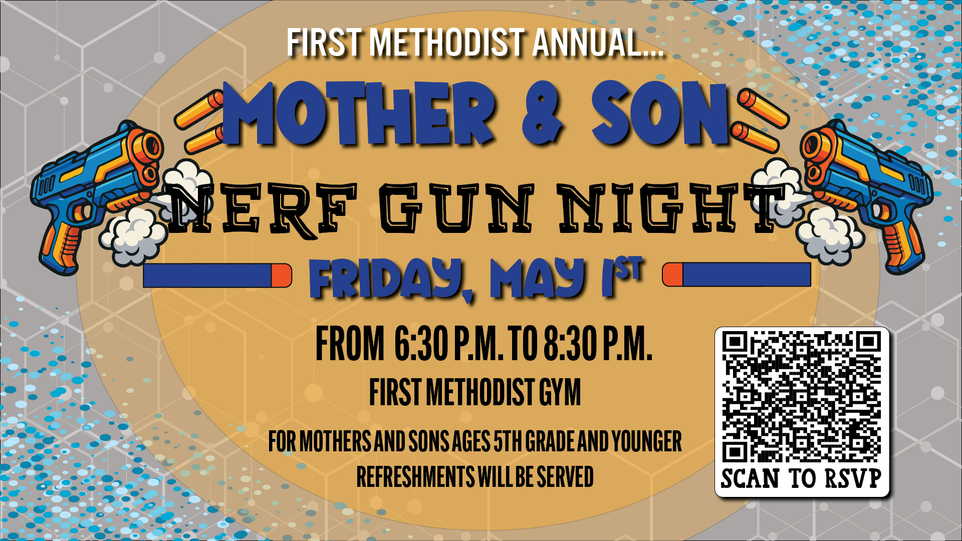 Mom & Son Nerf Night
