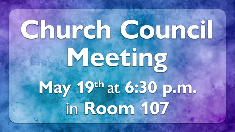 Church Council Meeting