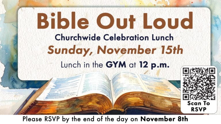 Bible Out Loud Churchwide Lunch