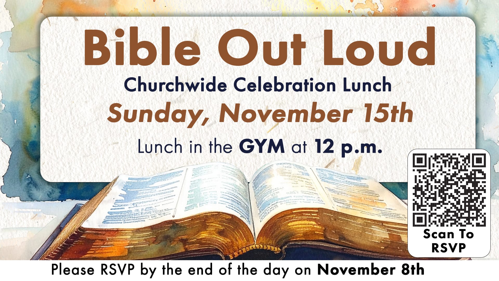 Bible Out Loud Lunch 2026