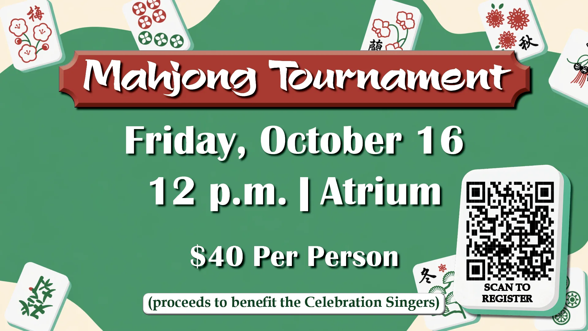 Celebration Singers Mahjong Tournament