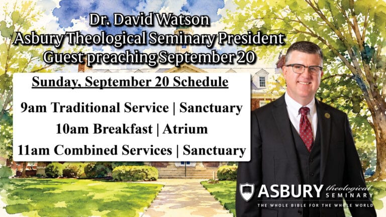 Dr.Watson Asbury Theological Seminary President