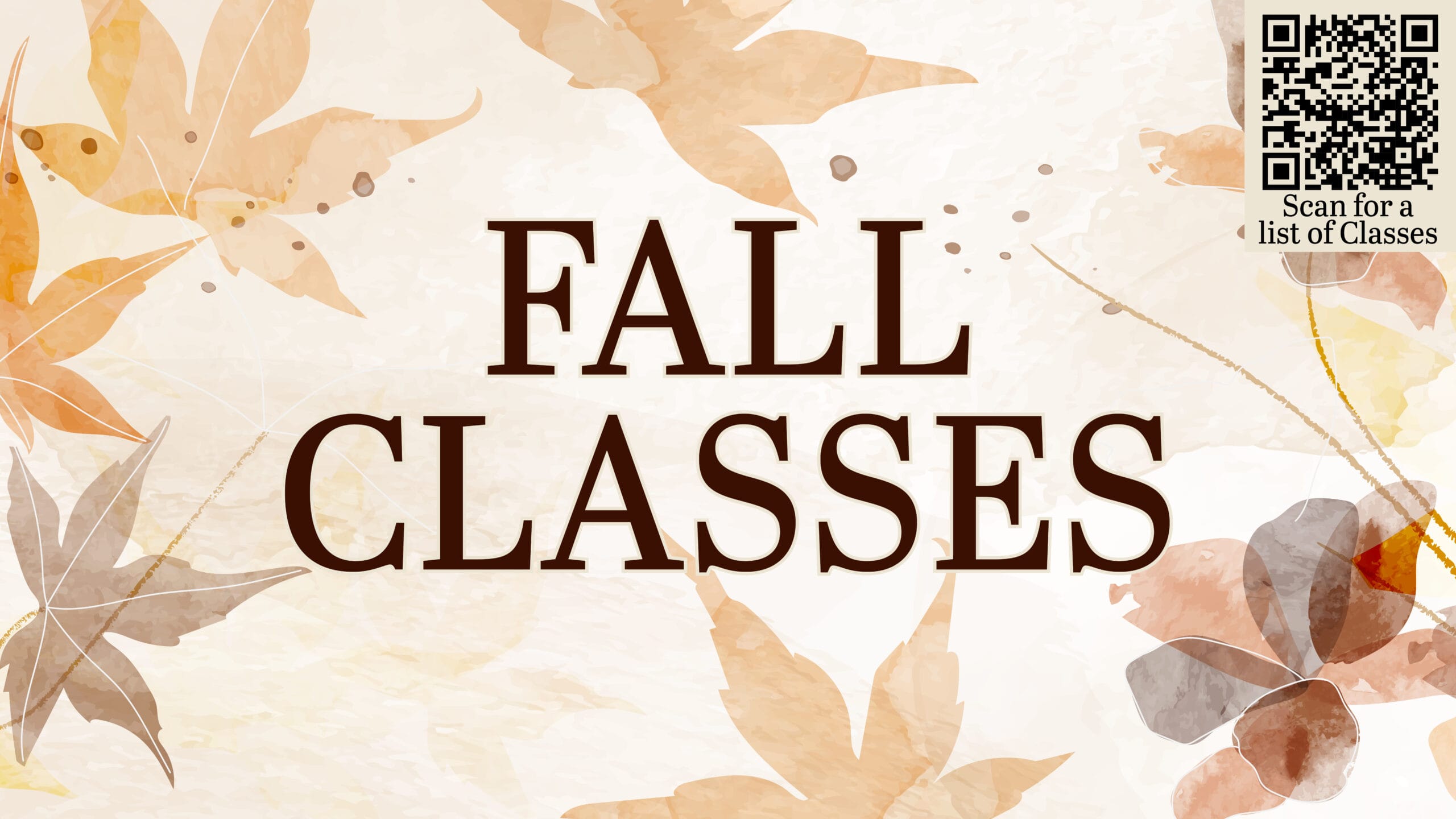 Fall Classes Graphic