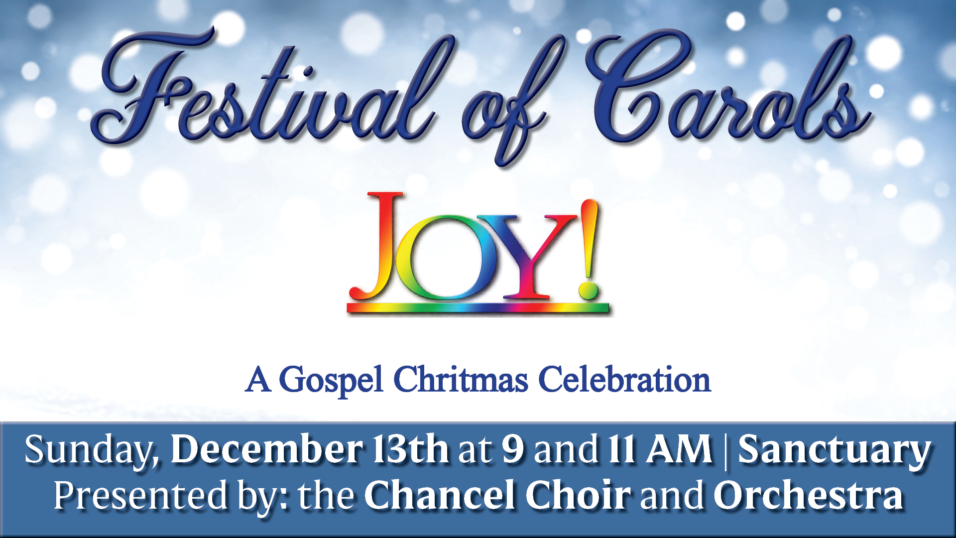 2026 Festival of Carols Graphic